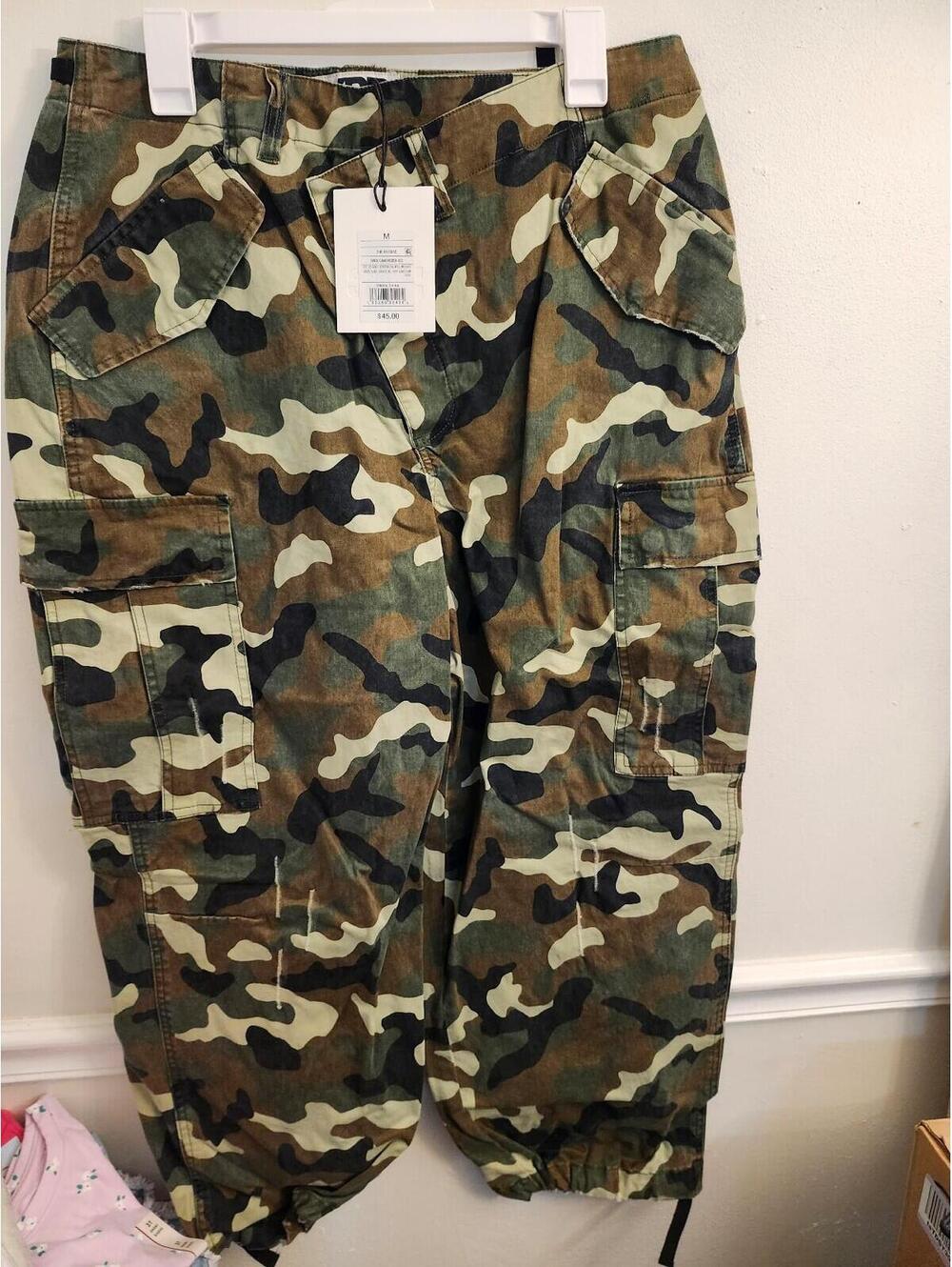 KBB Camouflage Cargo Trousers - Olive Camo